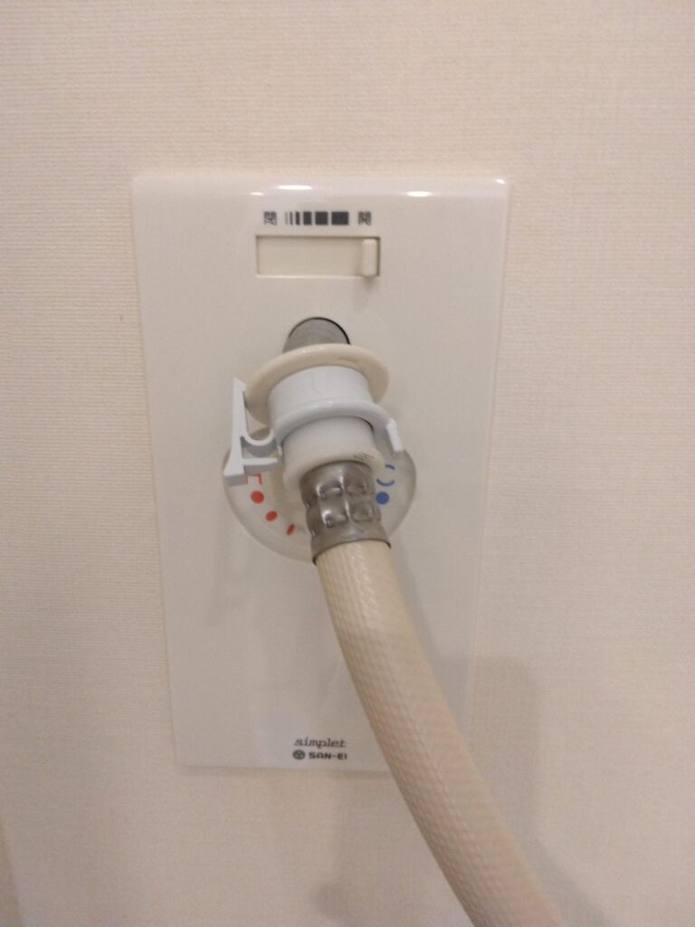 東京都江東区東雲 埋め込み式洗濯水栓 切り替えレバー固着 内部部品交換作業